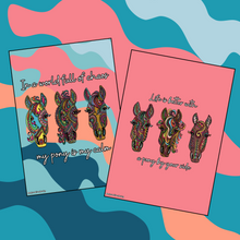 Load image into Gallery viewer, Pony Creative Mandala Artwork Prints set of 2