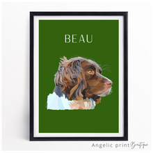 Load image into Gallery viewer, Pet Portrait Hand illustrated Digital Sketch