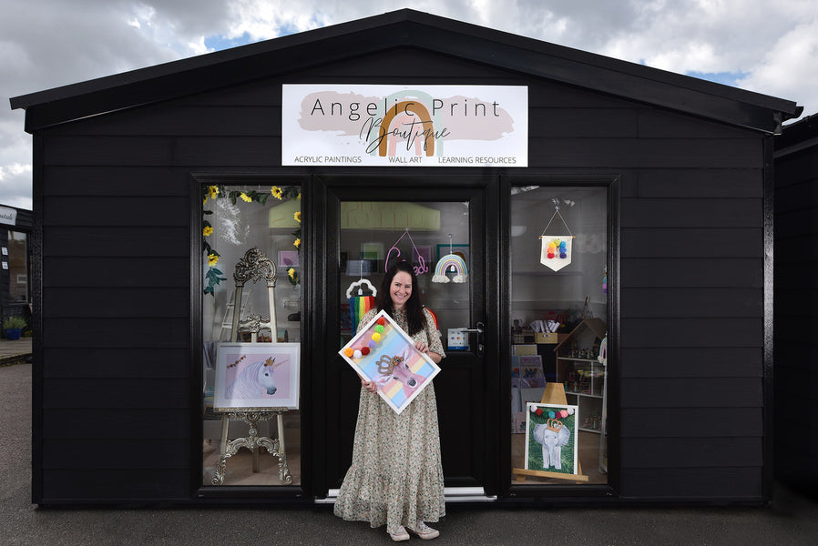 Angelic Print Boutique 'has walls' with a Stonham Barns Pod Shop