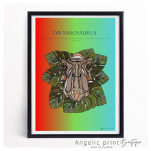 Load image into Gallery viewer, Hand illustrated Digital Dino prints set of 2
