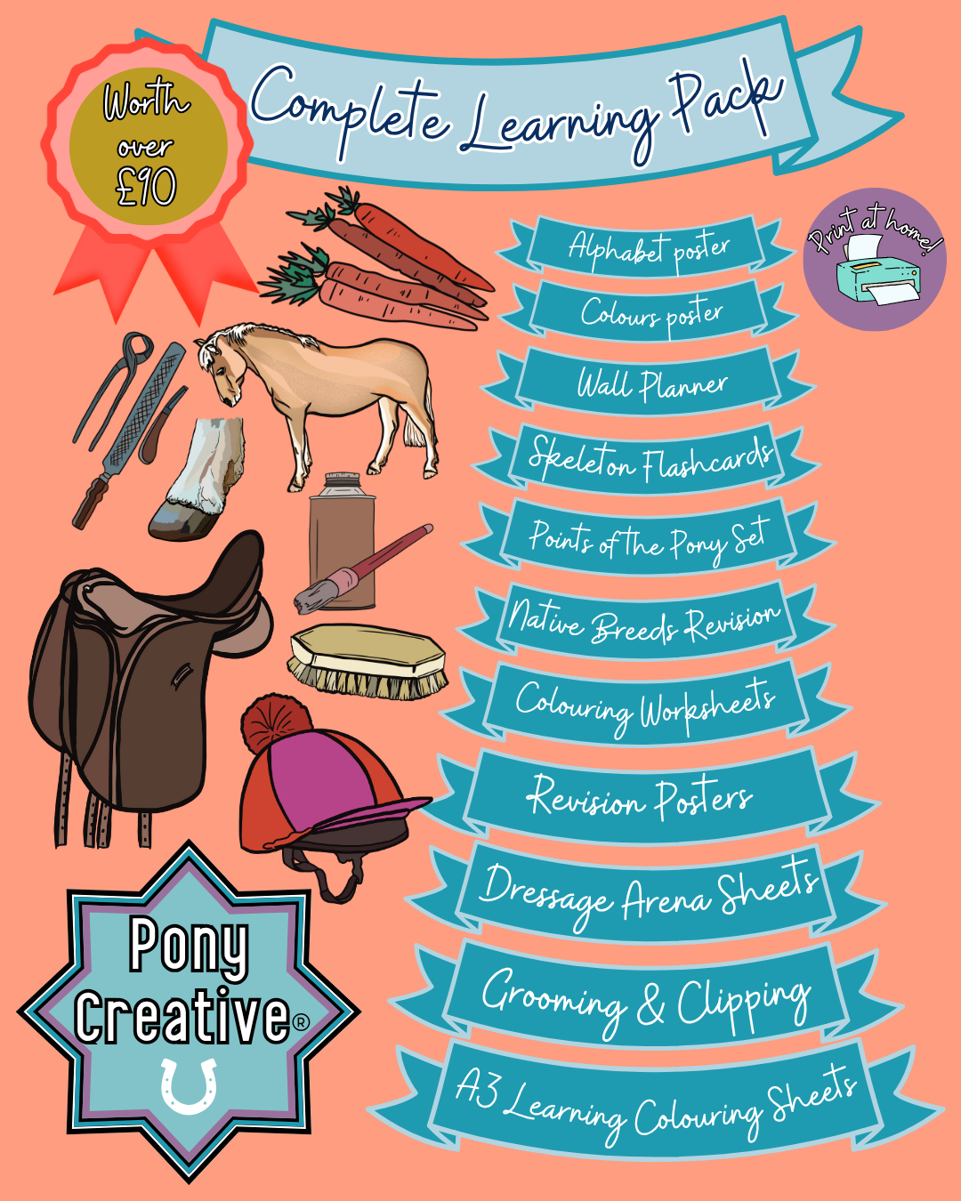 Pony Creative - Complete Pack of Learning Printables