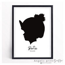 Load image into Gallery viewer, Pony Portrait  -  Bespoke Silhouette Digital Drawing
