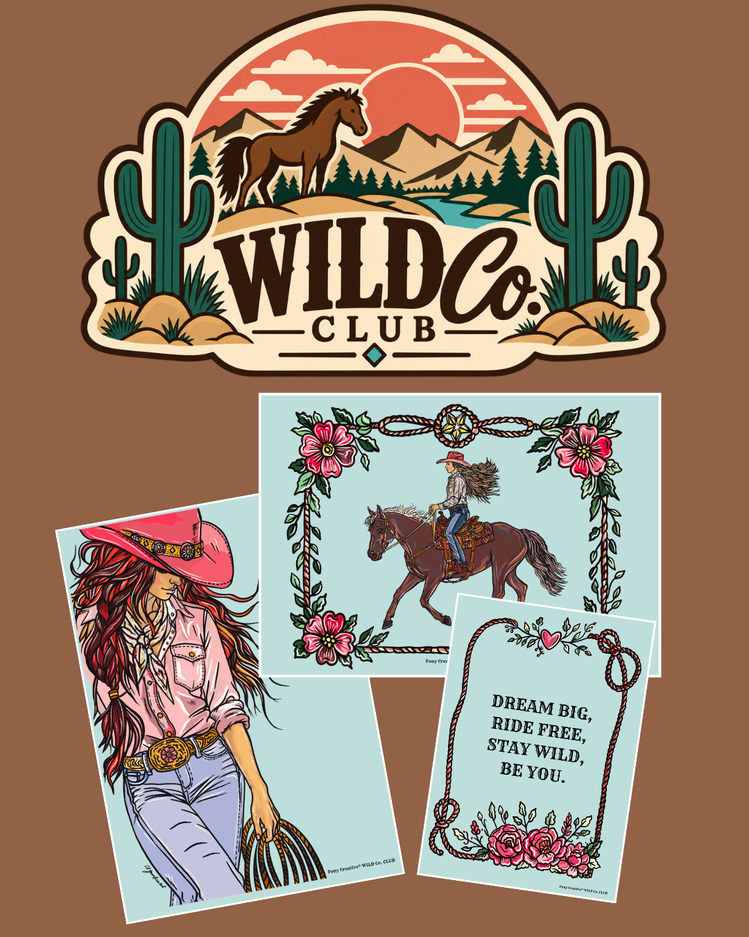 Wild Co. Club printable artwork set #4