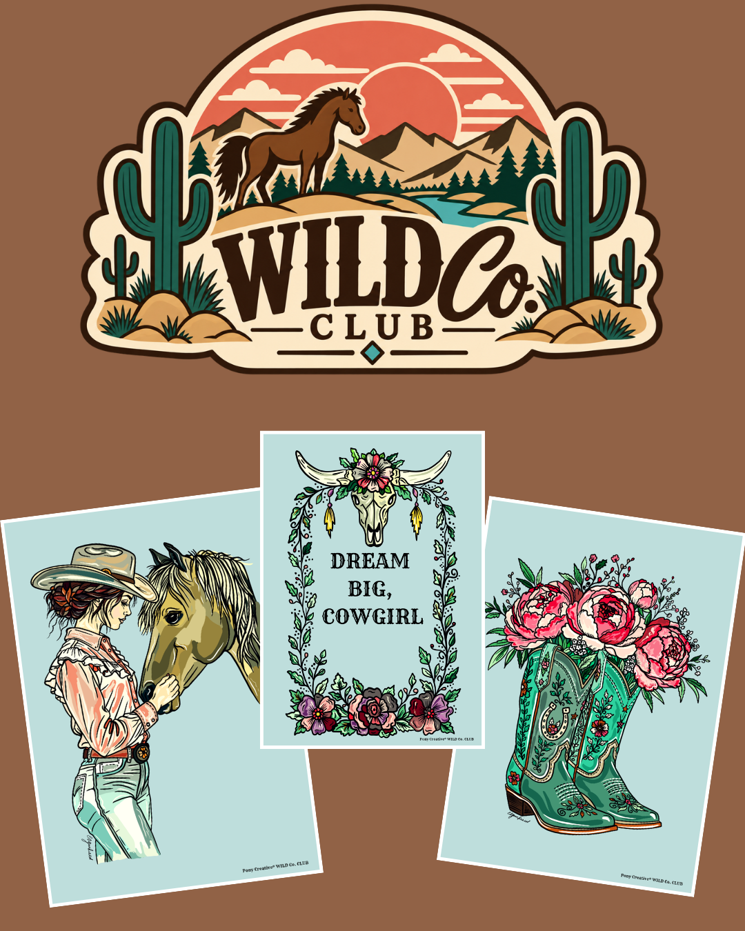 Wild Co. Club printable artwork set #1