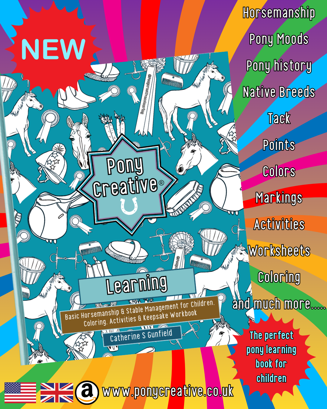 Pony Creative Learning Book UK/North American- Wholesale