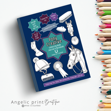 Load image into Gallery viewer, Pony Creative Colouring Book &amp; Set of 9 Posters - Christmas 2023 Special
