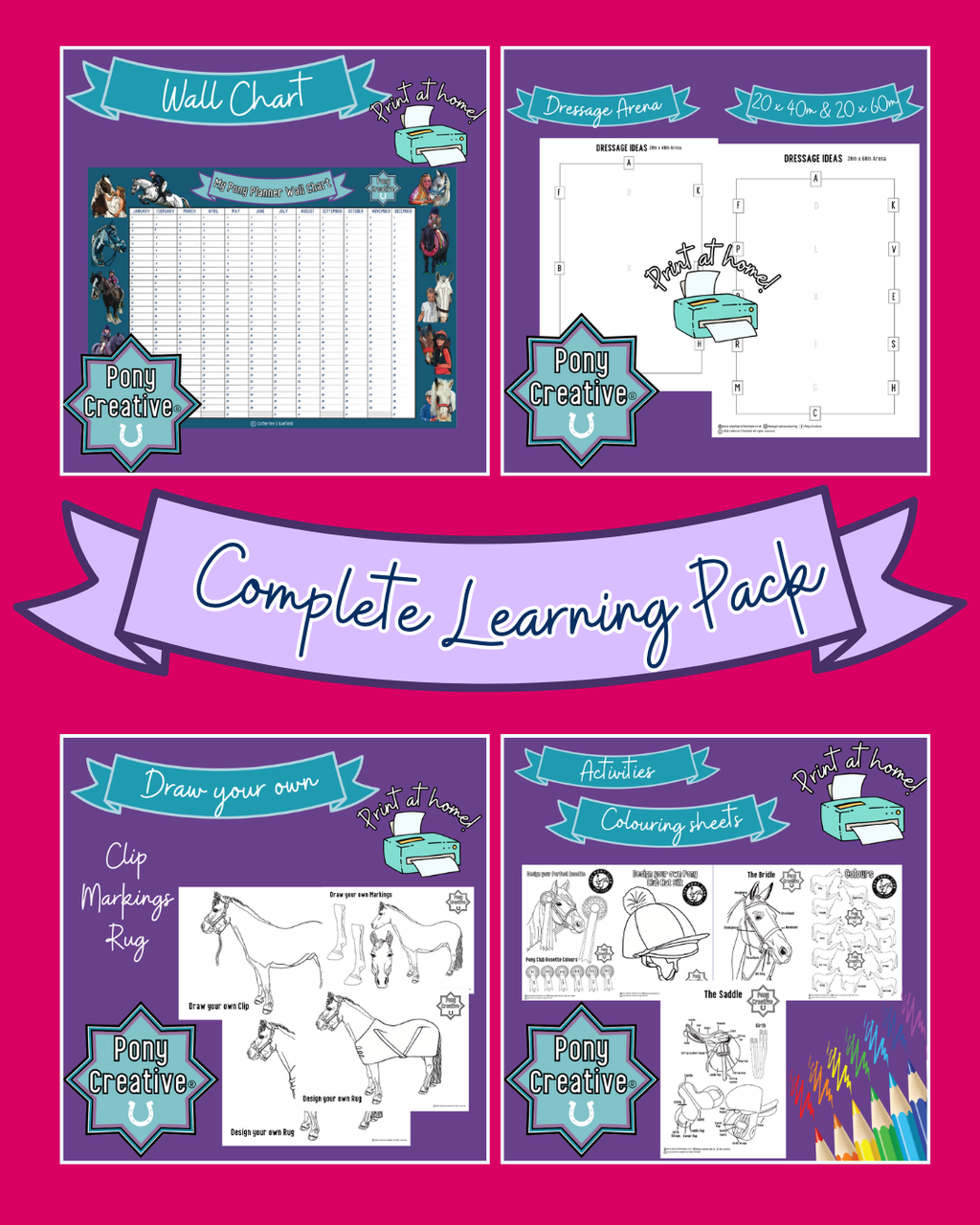 Pony Creative - Complete Pack of Learning Printables