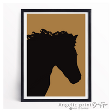 Load image into Gallery viewer, Pony Portrait  -  Bespoke Silhouette Digital Drawing
