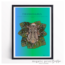 Load image into Gallery viewer, Hand illustrated Digital Dino prints set of 2
