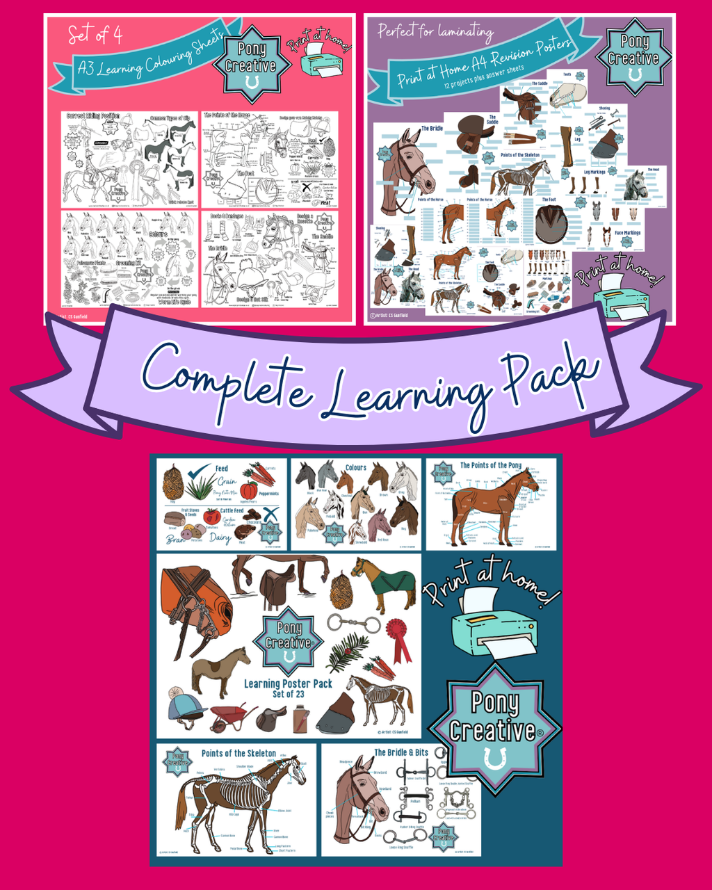Pony Creative - Complete Pack of Learning Printables