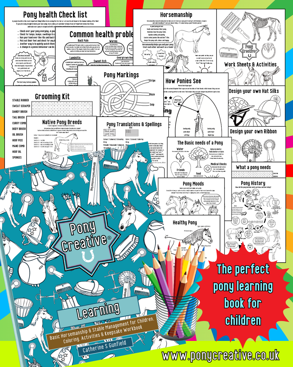 Pony Creative Learning Book UK/North American- Wholesale