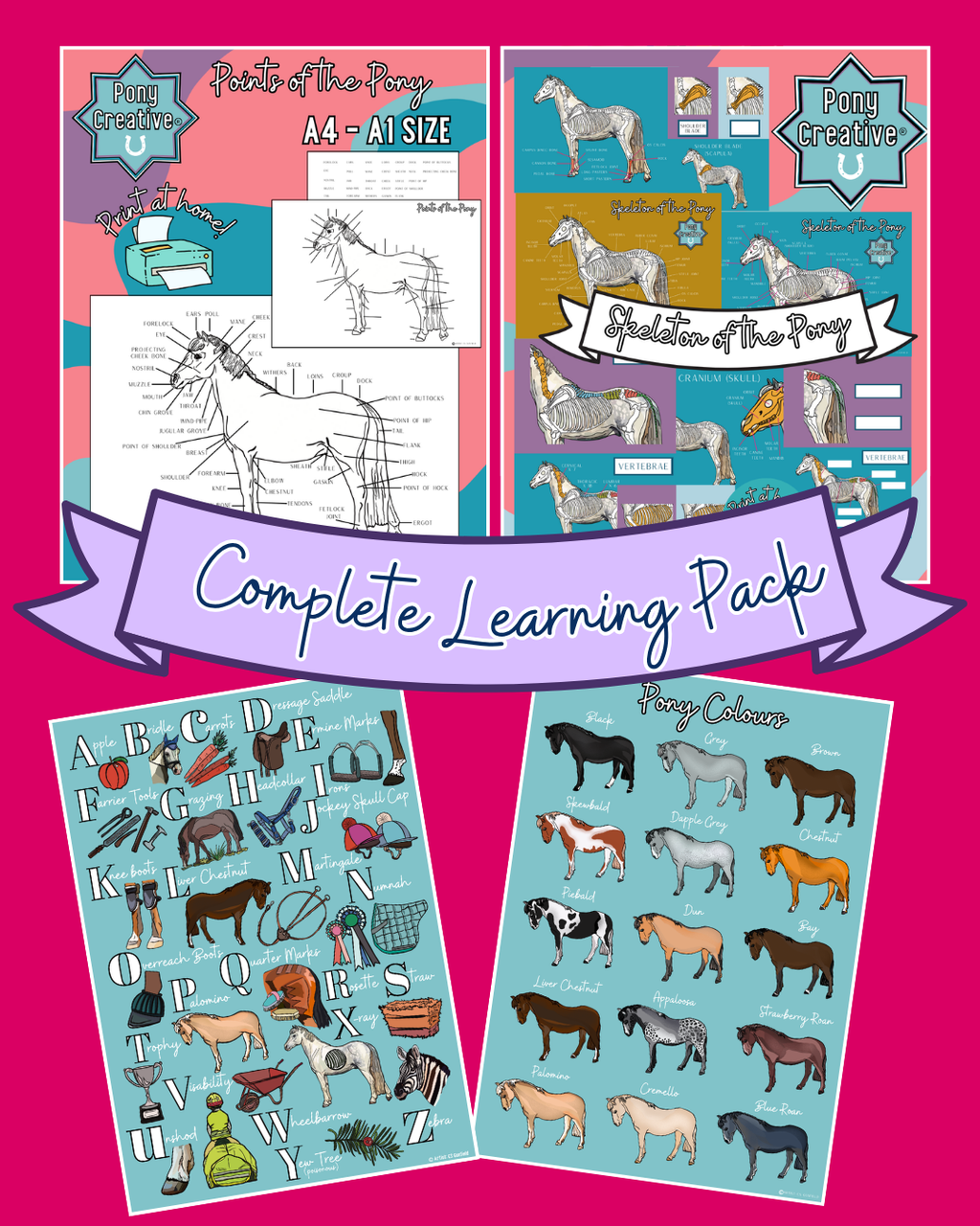 Pony Creative - Complete Pack of Learning Printables