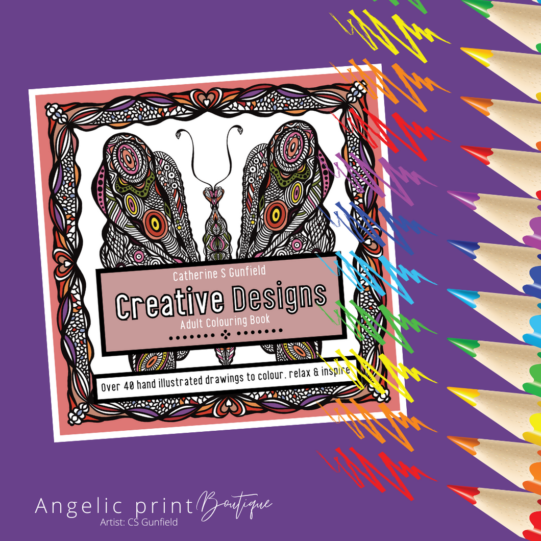 Creative Designs Adult Colouring Book - wholesale