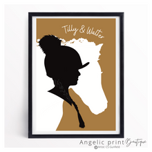 Load image into Gallery viewer, Pony Portrait  -  Bespoke Silhouette Digital Drawing
