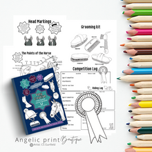 Load image into Gallery viewer, Pony Creative Colouring Book &amp; Set of 9 Posters - Christmas 2023 Special
