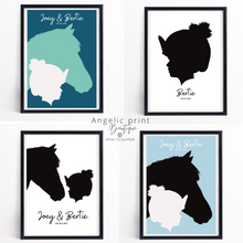 Load image into Gallery viewer, Pony Portrait  -  Bespoke Silhouette Digital Drawing
