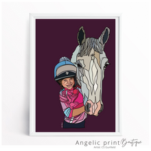 Load image into Gallery viewer, Pony Portrait  - Digital Line Drawing
