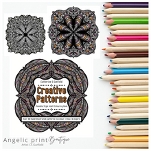 Load image into Gallery viewer, Creative Patterns: Mandala Style Adult Colouring Book - printable
