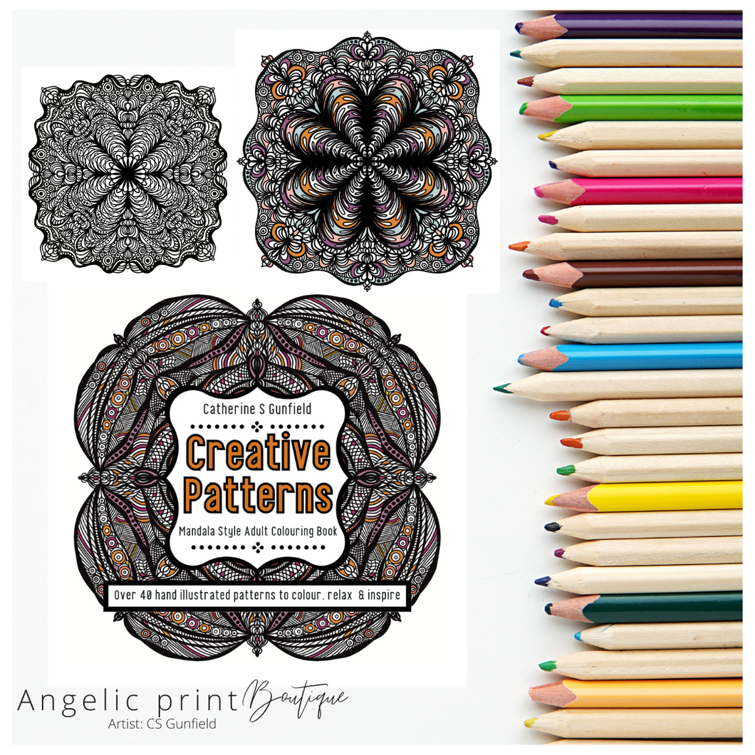 Creative Patterns: Mandala Style Adult Colouring Book - printable