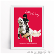 Load image into Gallery viewer, Pony Portrait  - Hand illustrated Digital Sketch
