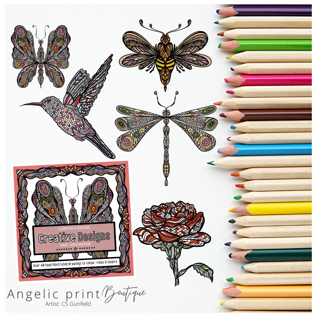 Creative Design: Adult Colouring Book - printable