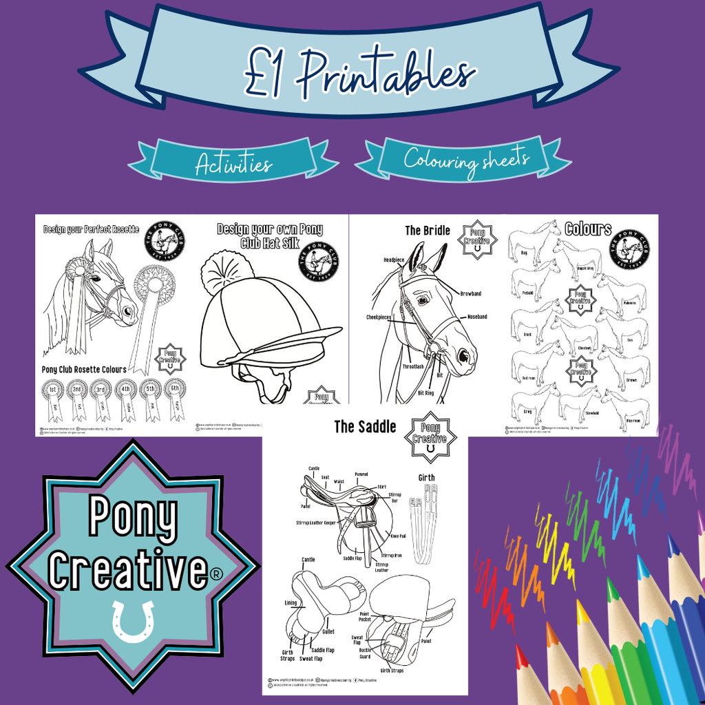 Pony Creative Colouring sheets