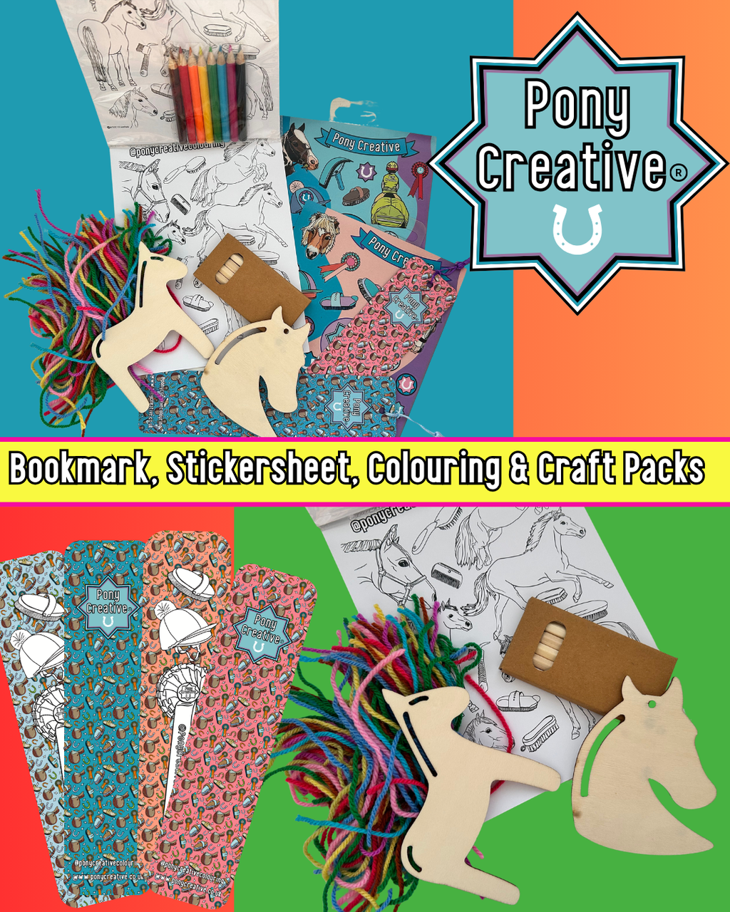 Bookmark, Sticker Sheet & Craft Pack
