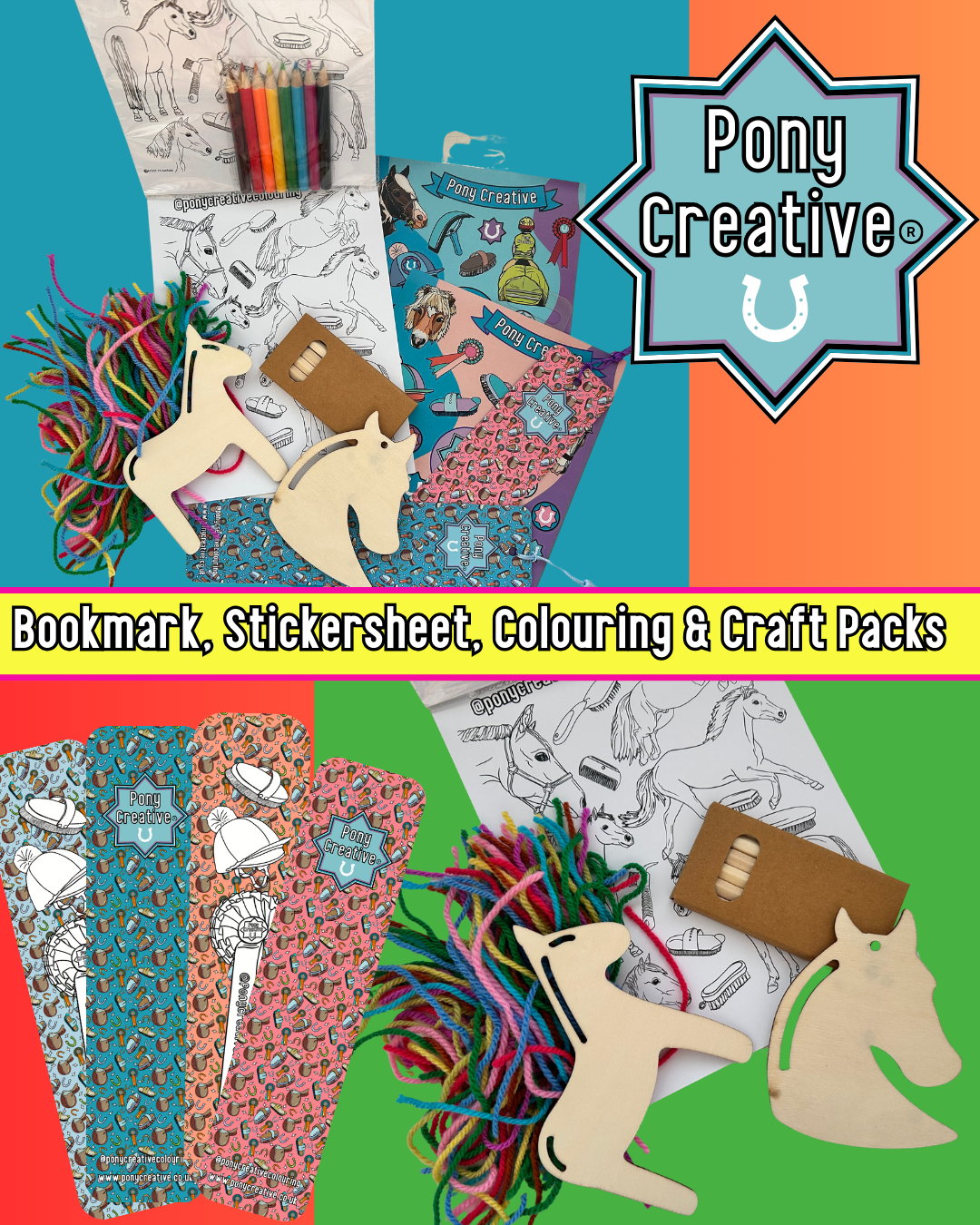 Bookmark, Sticker Sheet & Craft Pack