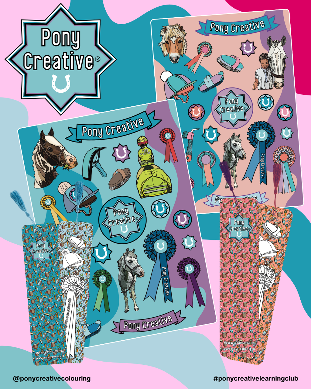 Bookmark & Sticker Sheet (free when you spend £10 or more, used code SUMMERGIFT)