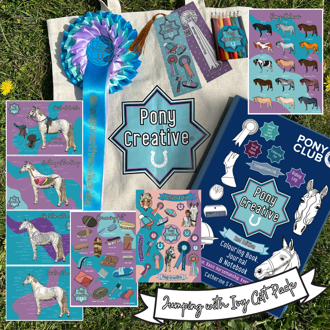 The 'Jumping with Ivy' gift pack (Colouring, Journal & Notebook) LIMITED EDITION