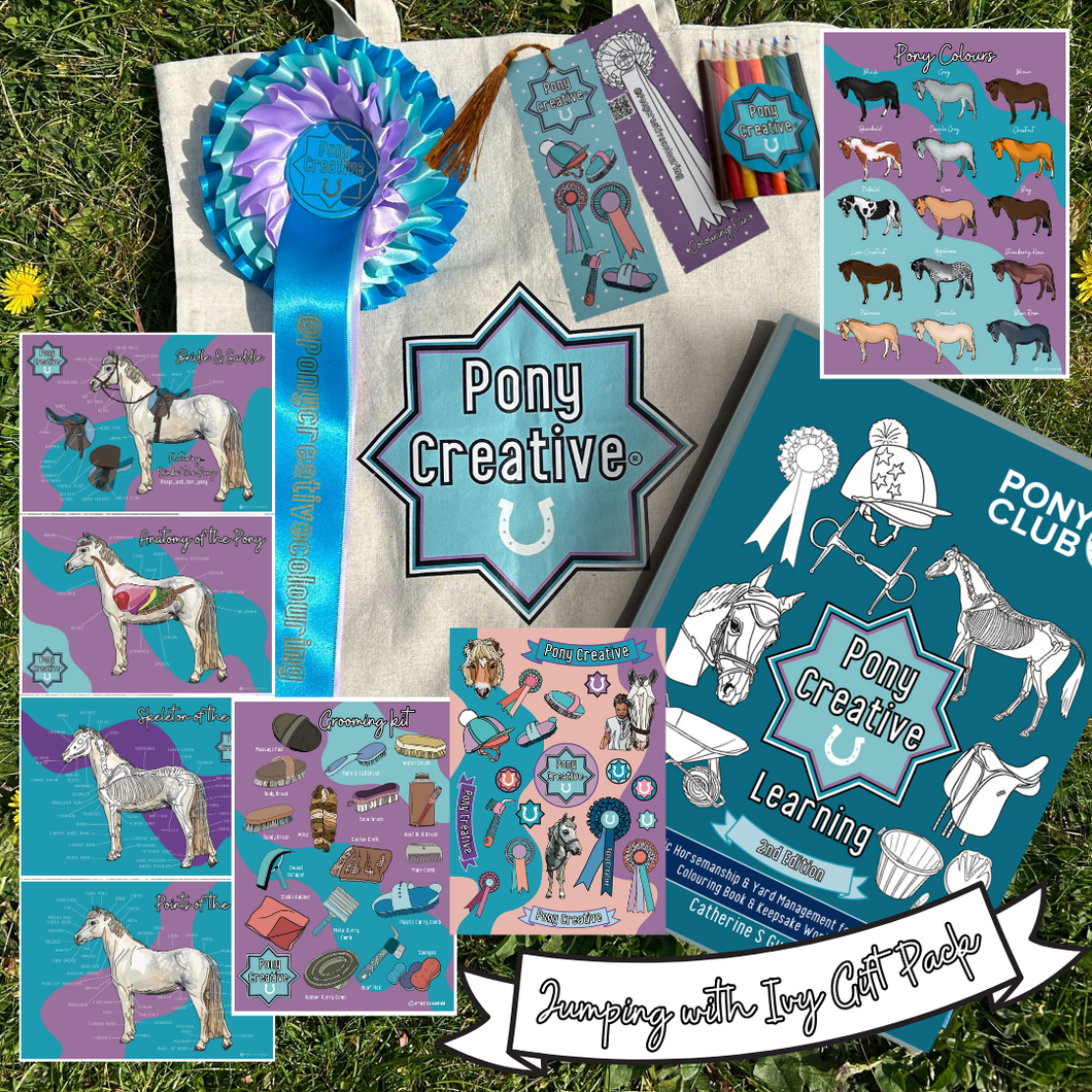 The 'Jumping with Ivy' gift pack (Learning Colouring Book) LIMITED EDITION