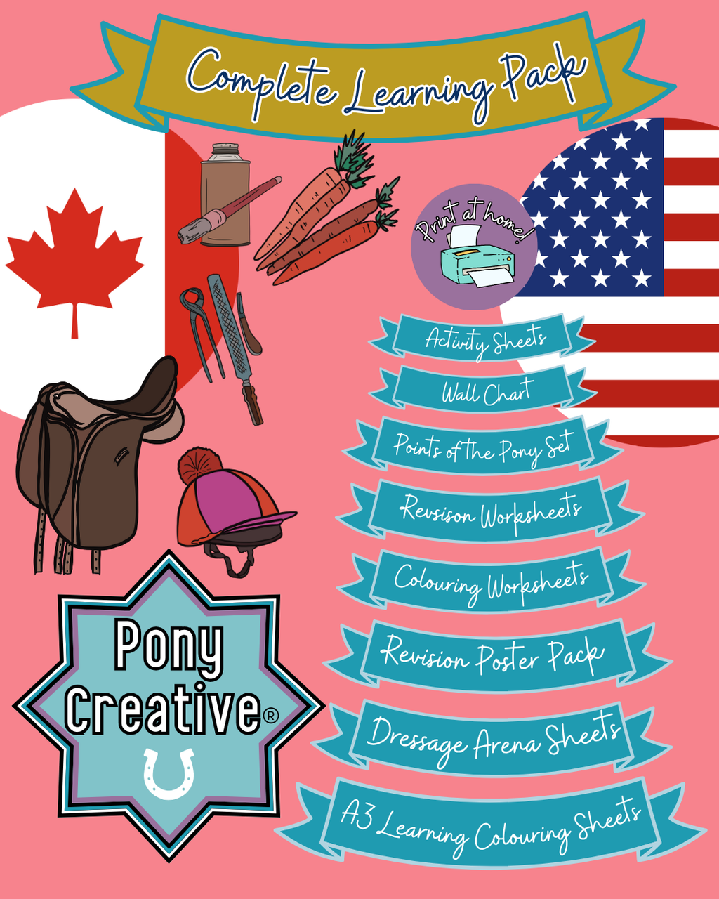 Pony Creative - Complete Pack of Printables (North American Edition)