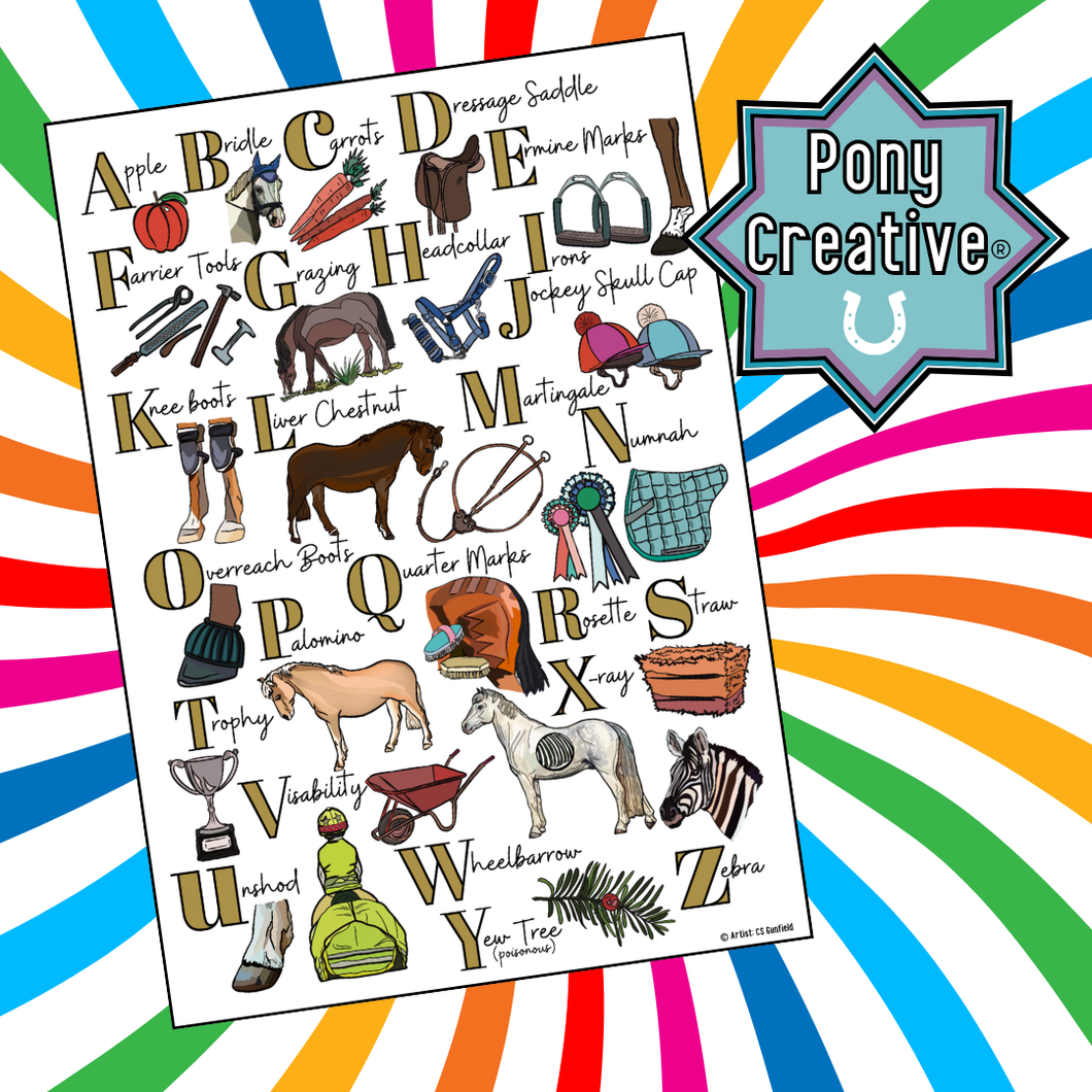 Pony Creative - Alphabet Poster