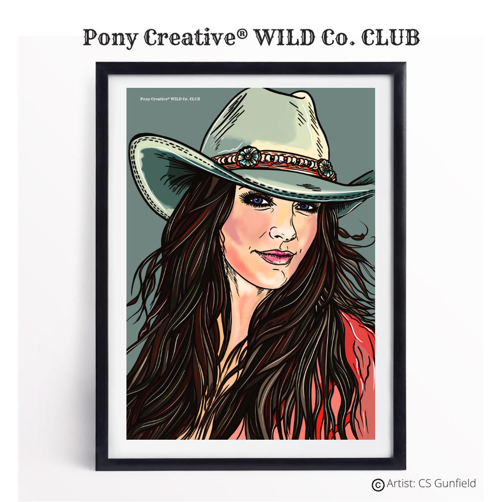 CUSTOM COWGIRL DIGITAL PORTRAIT