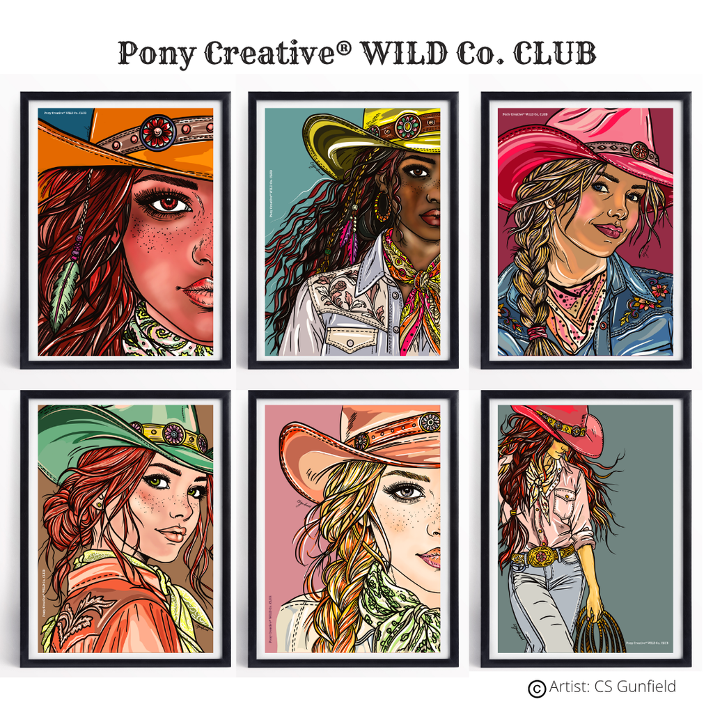 CUSTOM COWGIRL DIGITAL PORTRAIT