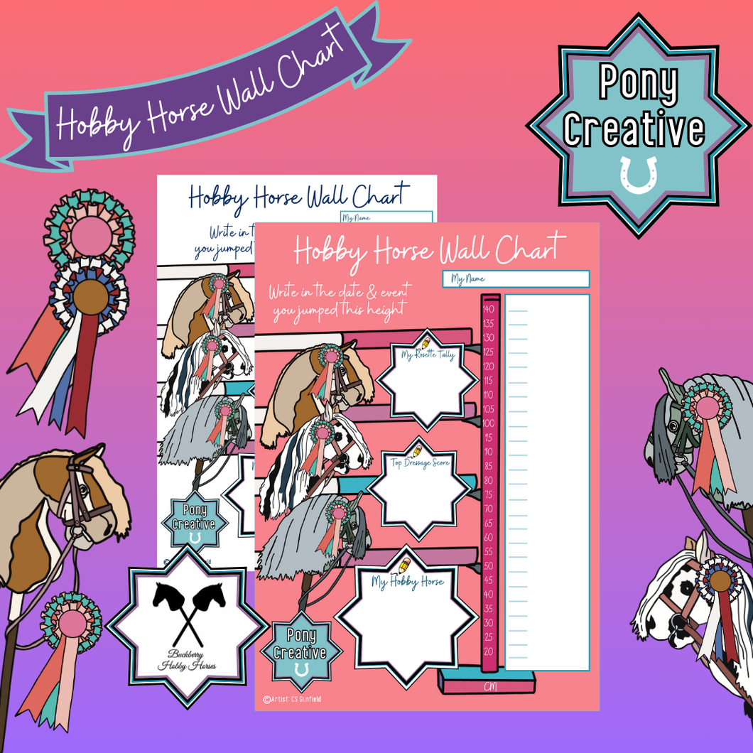 Pony Creative Hobby Horse Wall Chart