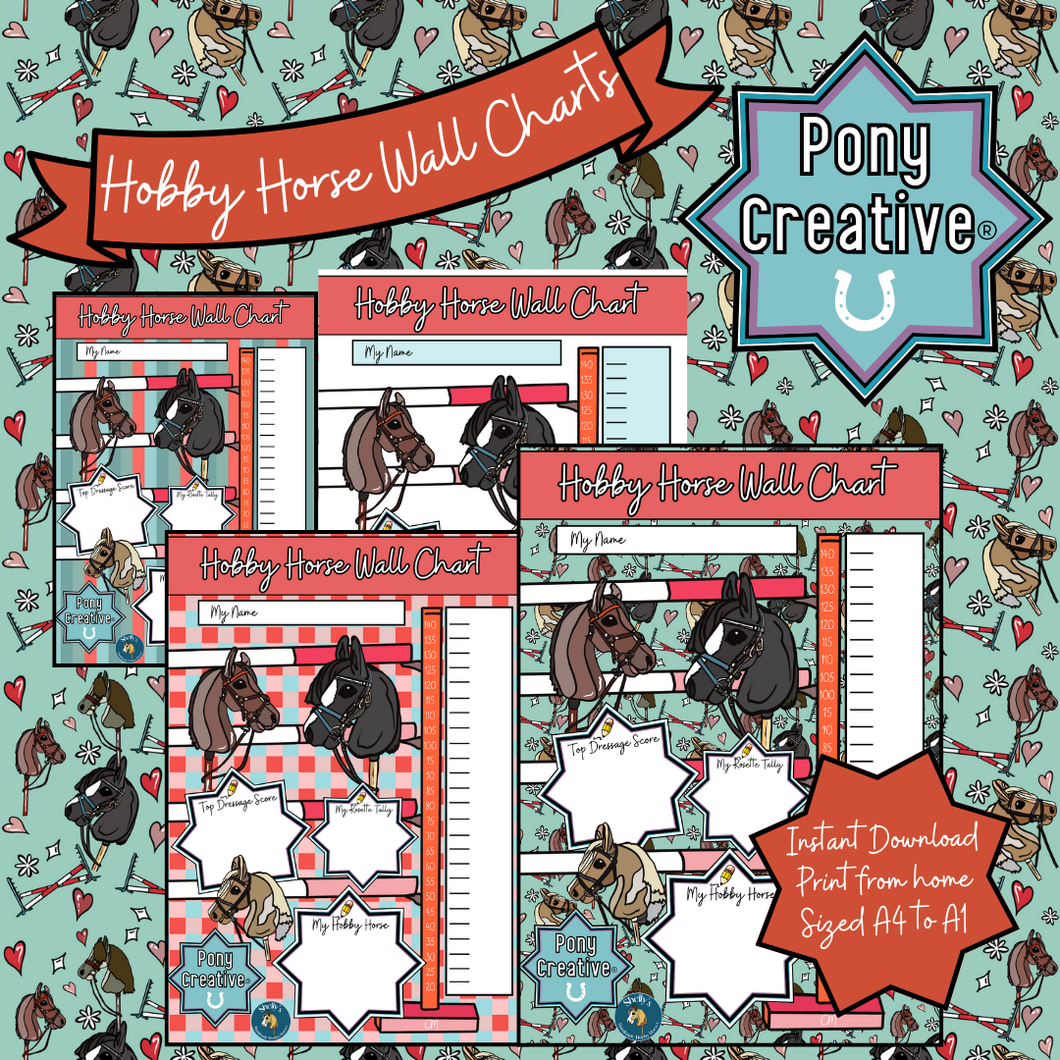 Pony Creative Hobby Horse Wall Chart