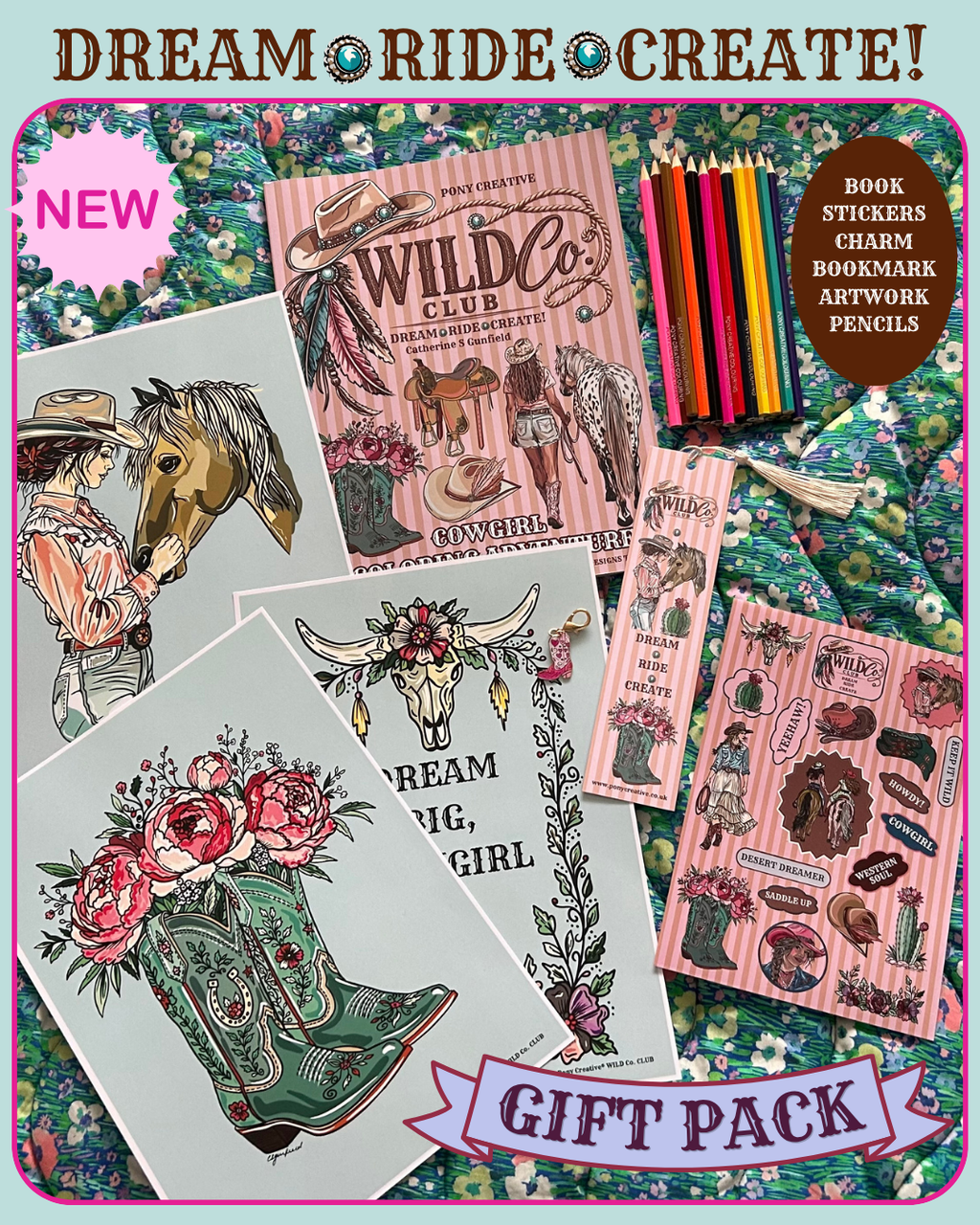 Wild Co. Club Colouring Book Gift Pack & Tote