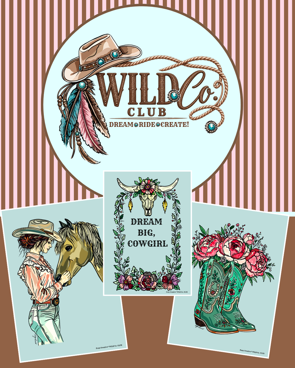 Wild Co. Club printable artwork set #1