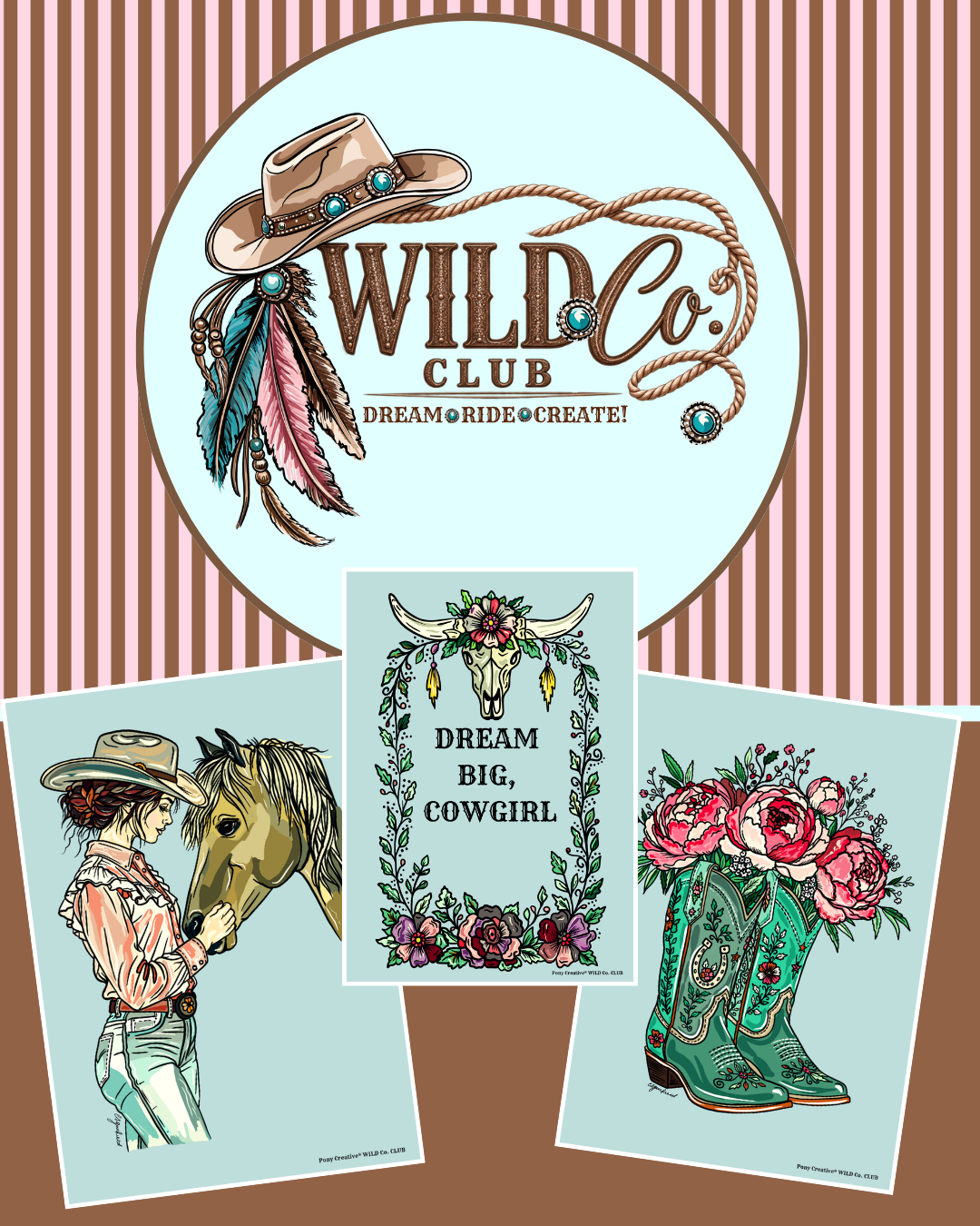 Wild Co. Club printable artwork set #1