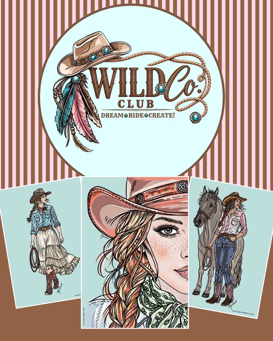 Wild Co. Club printable artwork set #3