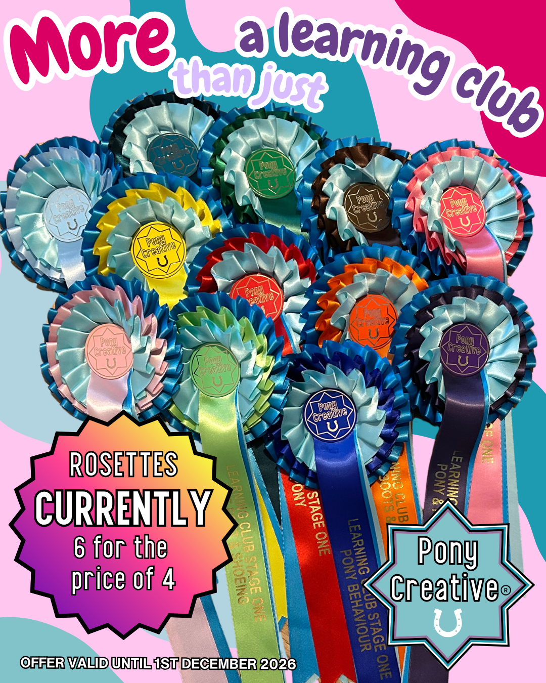 Pony Creative Learning Club: Rosette Bundle