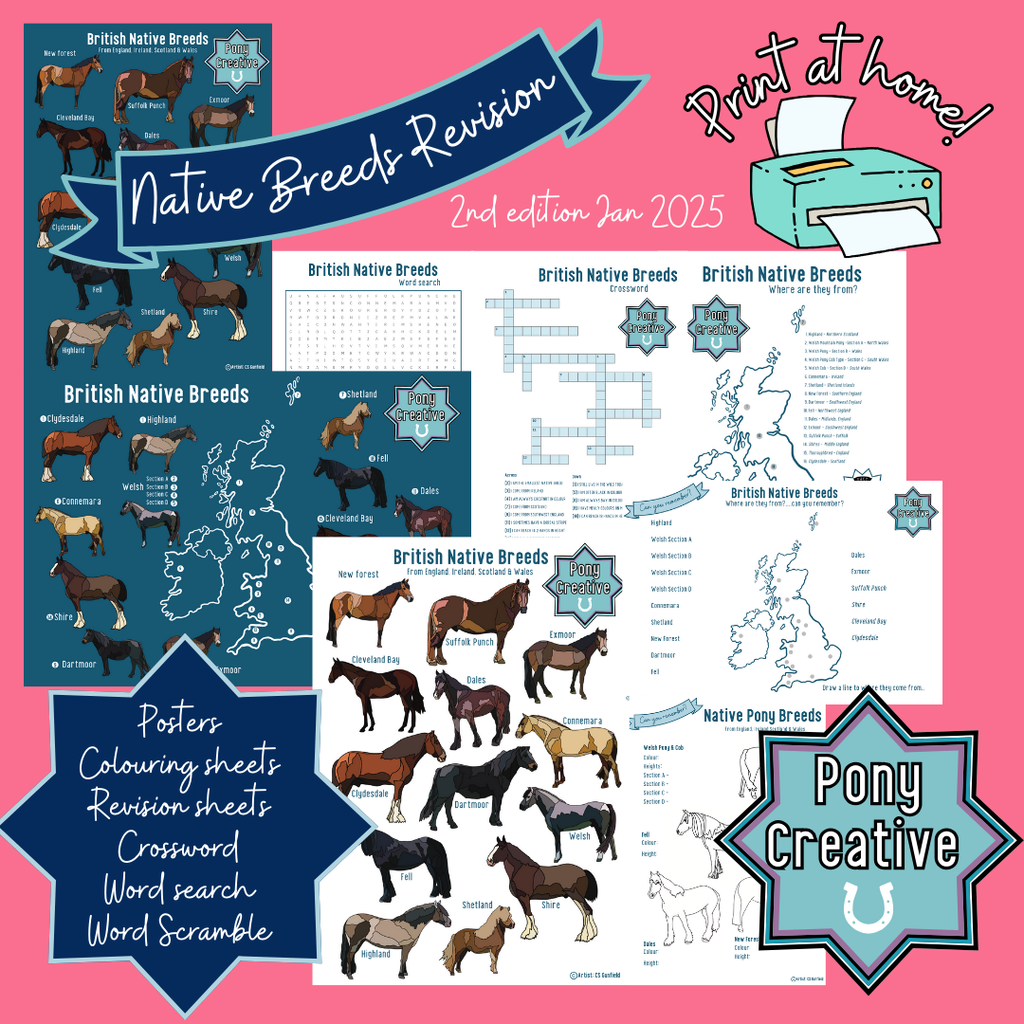 Pony Creative - Printable Native Breed Revision Pack