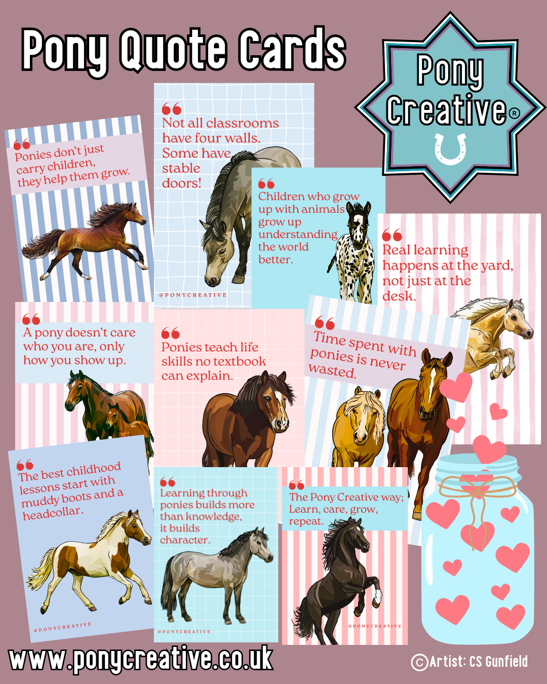 Pony Creative: Pony Quote cards