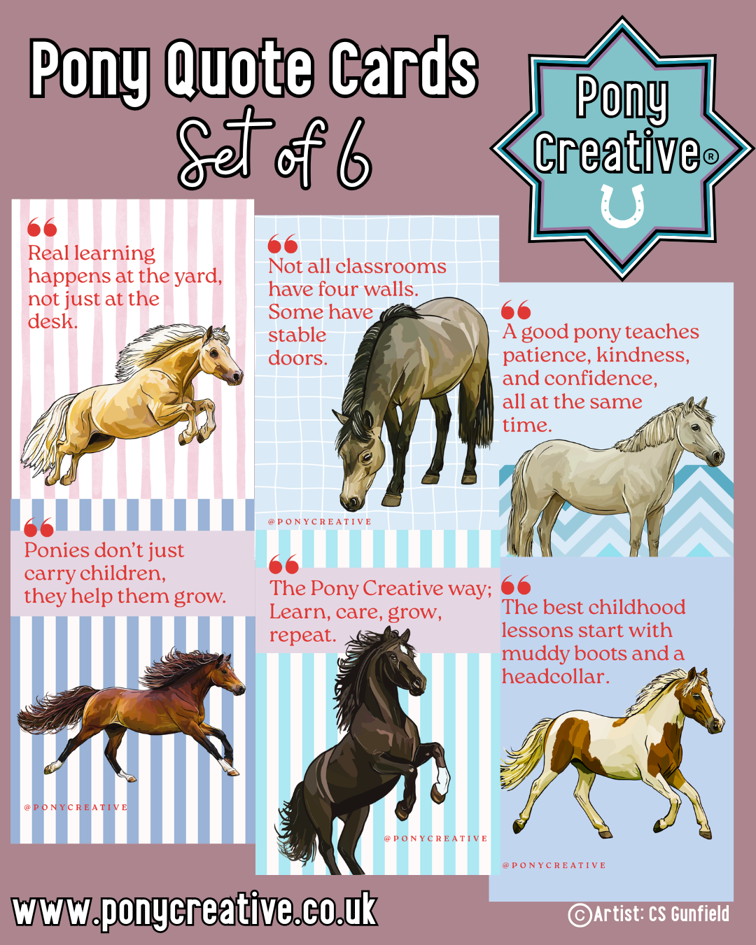 Pony Creative: Pony Quote cards