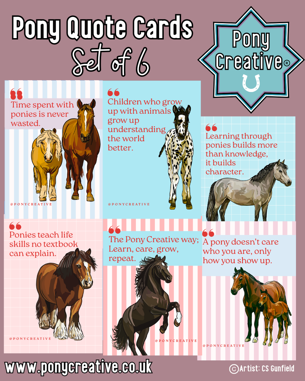 Pony Creative: Pony Quote cards