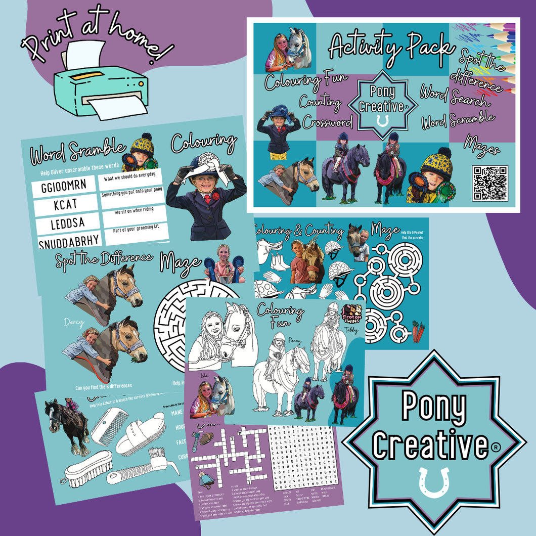 Pony Creative Activity Sheets - printable