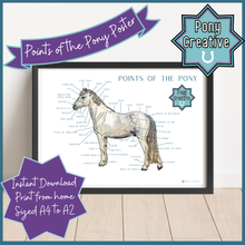 Load image into Gallery viewer, Pony Creative - Points of the Pony Poster
