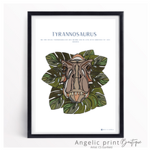 Load image into Gallery viewer, Hand illustrated Digital Dino prints set of 2
