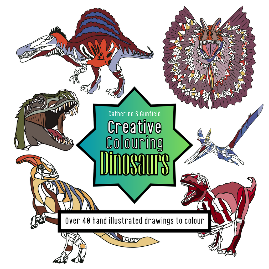 Creative Colouring: Dinosaurs - printable